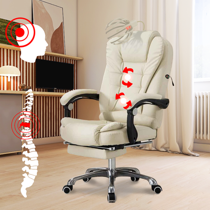 Chaise de bureau massante avec masseur tête