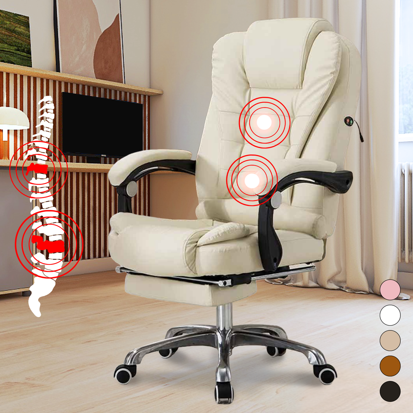 Chaise de bureau massante