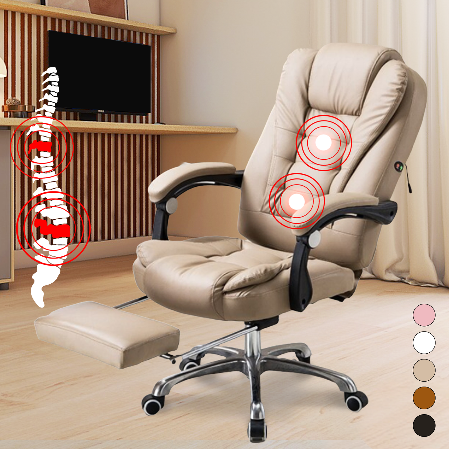 Chaise de bureau massante